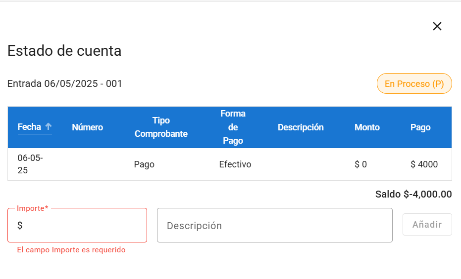 Estado de cuenta