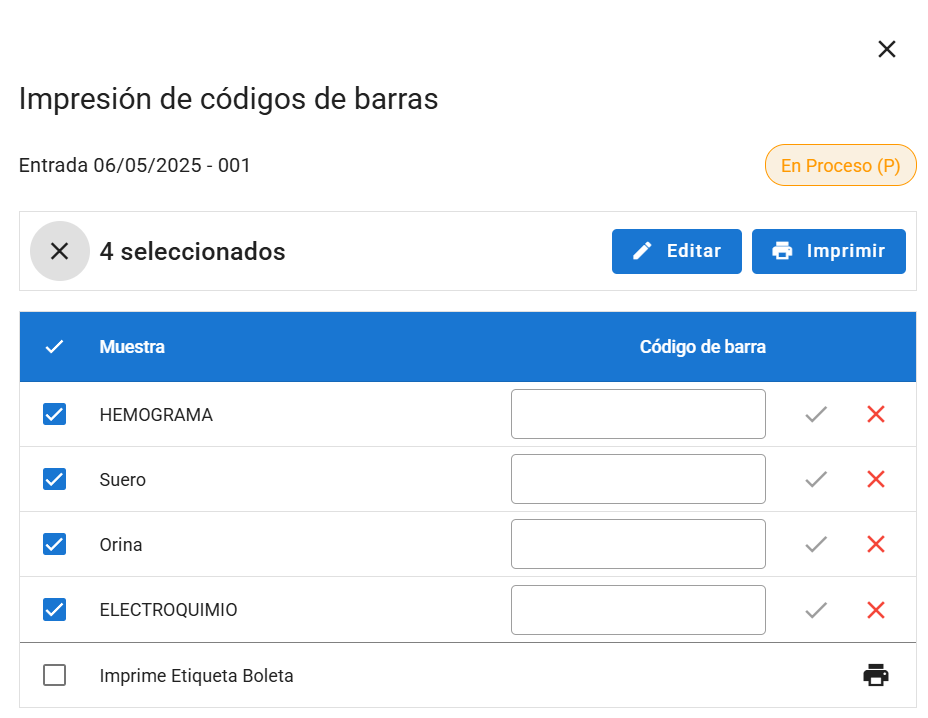 Edición de código de barras