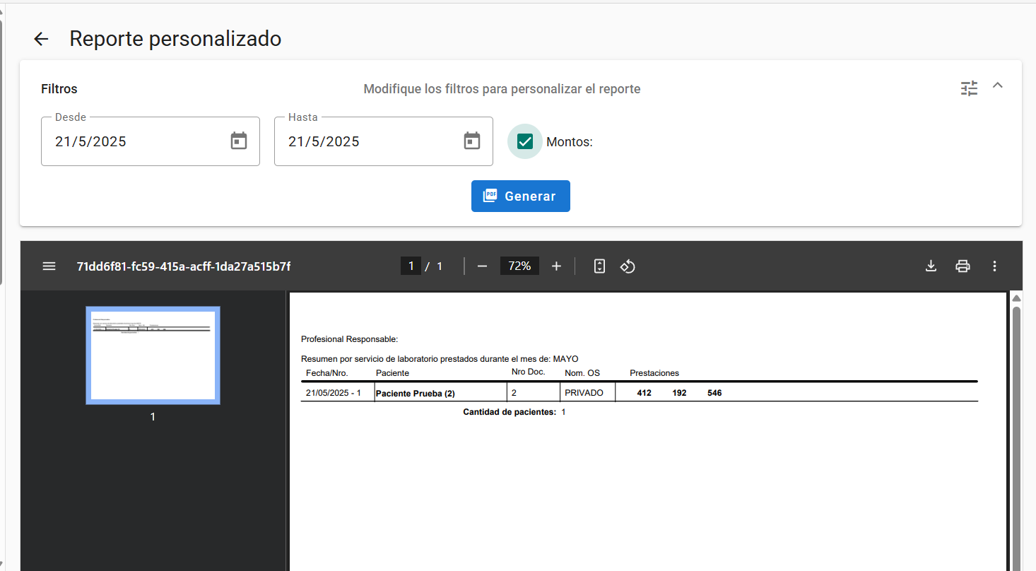Modificación de parámetros